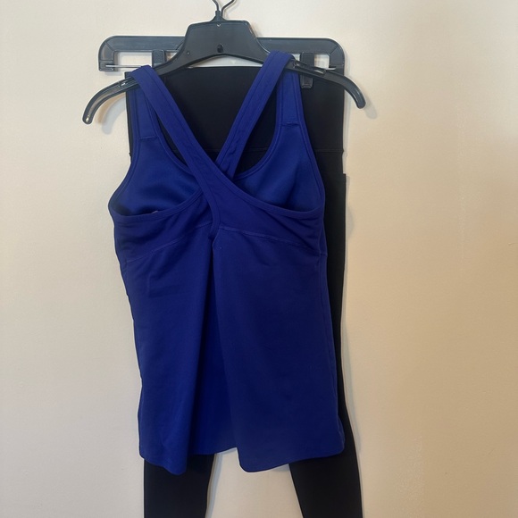 Athleta Blue Athletic Tank Top and 7/8 Leggings Bundle - Picture 13 of 15
